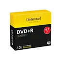 Produktbild: Intenso DVD+R Rohlinge 4,7GB 16x Speed, 10er Slim Case, 4111652, 10er Slimcase