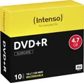 Produktbild: Intenso 4111652 DVD+R Rohling 4.7GB 10 St. Slimcase