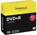 Produktbild: Intenso DVD-Rohling DVD+R 4.7 GB 16x 10er Slimcase 4111652