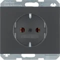 Produktbild: Berker 47157006 Steckdose SCHUKO, K.1, anthrazit matt, lackiert