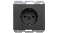 Produktbild: K.1 SCHUKO-Steckdose anthrazit matt 47157006