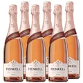 Produktbild: Henkell Sekt Rosé Trocken (6 x 0,75 l) - Veganer Rosé Sekt, harmonisches Süß-Säurespiel, beerig-fruchtige Cuvée aus ausgesuchten roten Rebsorten, ausgewogen, feinperlig, VEGAN
