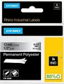 Produktbild: DYMO Rhino Band Polyes. 12mmx5.5m schwarz->metallic