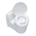 Produktbild: Thetford Trockentrenntoilette, Kunststoff, Kompakt, Weiß, 58 x 39,4 x 53,4 cm, 7,5L Urintank/7L Kottank, 7,2 kg, S220-CS mit mechanischer Füllstandsanzeige