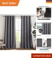 Produktbild: Moderne blickdichte Gardinen mit Ösen H 245 x B 140 cm - Ideal für jedes Zuhause