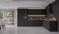 Produktbild: Winkelküche SIENA 350x290 cm Küchenzeile Einbauküche Eckküche Küche Schwarz matt