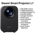 Produktbild: Xiaomi Smart Projektor L1, 200 ISO-Lumen, Google TV, 1080p physische Auflösung, automatische Keystone-Korrektur und Autofokus, Dolby-Audio