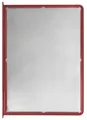 Produktbild: Novus Sichttafel (DIN A4, klare Hartfolie) rot