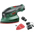 Produktbild: Bosch Schwingschleifer EasySander 12, Akku, 12V/2Ah, 104 x 104mm, mit Akku und 3x Schleifpapier