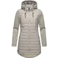 Produktbild: Ragwear Langjacke Sandrra Long Steppjacke aus modernem Materialmix mit Kapuze braun XXXL (46)