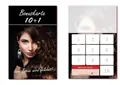 Produktbild: LYSCO Visitenkarten Bonuskarte Friseur Kundenkarte Haarpflege Kosmetik Frisör, Treuekarten, Rabattkarte, Frisur, 10 Stempelfeldern + Firmenstempel