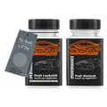 Produktbild: TRISTARcolor Autolack Lackstift Set für Audi LY7H Akoyasilber Metallic Basislack Klarlack je 50ml