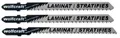 Produktbild: Wolfcraft Stichsägeblätter-Set 100 mm T-Schaft 3 Stück