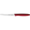 Produktbild: WMF Brotzeitmesser Brötchenmesser Frühstücksmesser 23cm Wellenschliff rot (11 cm) (3201003007)
