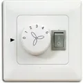 Produktbild: Wandschalter / Stufenschalter für Deckenventilator mit Licht - Unterputz - Weiß