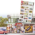 Produktbild: Busch H0 6002 Werbeplakate-Set Ep. 3 m. Litfasssäulen Plakattaffeln & Ständer
