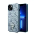 Produktbild: Guess GUHCP13SP4TPB 4G Triangle Logo Card Slot Case, Blau – iPhone 13 mini