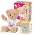 Produktbild: BABY born Bär - Weicher Teddybär mit beweglichen Armen & Beinen - Kuscheltier mit weißem Strampler & inkl. Zubehör - Geeignet für Kinder ab 0 Jahren