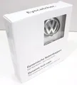 Produktbild: dynamische Nabendeckel Original VW Touareg II Nabenkappen stehendes Logo Neu