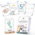 Produktbild: Meilensteinkarten Baby 60 Stück – persönliches Geschenk zur Geburt Erinnerung...