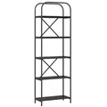 Produktbild: vidaXL Bücherregal Schwarz Eichen-Optik 60 x 30 x 183 cm Holzwerkstoff