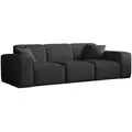 Produktbild: Fun Möbel Sofa, Schwarz, Textil, 225x73x88 cm, Wohnzimmer, Sofas & Couches, Sofas, 3-Sitzer Sofas