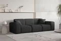 Produktbild: Sofa Designersofa CELES PREMIUM 3-Sitzer in Stoff Ascot Bukla Schwarz