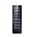 Produktbild: BODEGA43-100 Großer Einbau Weinkühlschrank - Weinklimaschrank mit 2 Zonen - 100 Flaschen, geringer Energieverbrauch 161 kWh, Kompressorkühlung & 7 ausschiebbare Auflageflächen aus Birkenholz