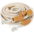 Produktbild: Rudelkönig Hundeleine Emma Verstellbar 230 cm Kletterseil mit Lederdetails Beige
