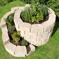 Produktbild: Diephaus Mauerstein FLORO SCHNECKE SANDSTEIN 160/140 CM - Beige/Gelb/Braun