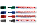 Produktbild: 4x Edding 3000 Permanentmarker 4 versch. Farben Wasserfest marker 1,5 - 3 mm