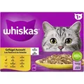 Produktbild: Whiskas Whiskas Multipack 1+ Geflügel Auswahl in Gelee 4x12X85g