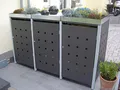 Produktbild: Metalltechnik Dermbach GmbH Mülltonnenverkleidung Mülltonnenbox Müllboxen Metall, Grau