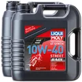 Produktbild: 2x LIQUI MOLY 20754 Motorbike 4T Synth 10W-40 Street Race Motoröl Öl Motorrad 4L