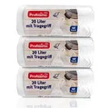 Produktbild: Müllbeutel mit Griff | 20 Liter | Reißfest & auslaufsicher | 3-120 Beutel (3x40 Beutel) | Verpackung & Produkt recyclebar