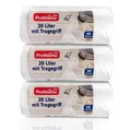 Produktbild: Müllbeutel mit Griff | 20 Liter | Reißfest & auslaufsicher | 3-120 Beutel 3x4...