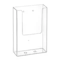 Produktbild: DIN Lang Wandprospekthalter mit Bohrlöchern/Prospekthalter/Flyerhalter/Wandmontage/Transparent - Zeigis®