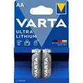 Produktbild: 2x Batterien 1,5V  LR6 FR6 Mignon AA 1,5 Volt Varta Ultra Lithium 6106