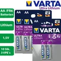 Produktbild: 10 x Varta Ultra Lithium eh. Professional 6106 AA Mignon FR6 1,5V Batterie