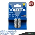 Produktbild: 2 x Varta Ultra Lithium eh. Professional 6106 AA Mignon FR6 1,5V Batterie