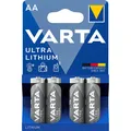 Produktbild: 4x Batterien 1,5V  LR6 FR6 Mignon AA 1,5 Volt Varta Ultra Lithium 6106