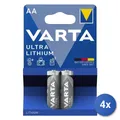 Produktbild: 4x Varta Ultra Lithium AA Mignon Lithiumbatterien Blister Mit 2 Stück