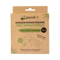 Produktbild: pandoo Abschminkpads waschbar 1-lagig schwarz, 10 St.