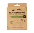 Produktbild: pandoo Abschminkschwamm 10 wiederverwendbare Abschminkpads, Schwarz, 100% Bio-Baumwolle, 10 tlg.