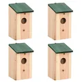 Produktbild: vidaXL 4 x Kiefernholz, Nistkasten, Vogelhaus, Garten, Hof, Außenbereich