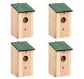 Produktbild: vidaXL Vogelhaus, Vogelhäuser 4 Stk. Holz 12x12x22 cm