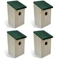 Produktbild: 4PC Nistkasten Vogelhaus MeisenkastenVogelhäuser Holz Nistkästen Nisthöhle Natur