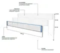 Produktbild: Hudora Netz Tennis/Badminton/Federball/Volleyball höhenverstellbar - Breite 6 Meter