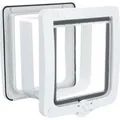 Produktbild: Trixie 4-Wege Freilauftür XXL mit Tunnel 24 × 28 cm Weiß
