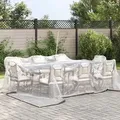 Produktbild: vidaXL Transparente Plane mit Ösen 5x5 m Polyethylen - Transparent